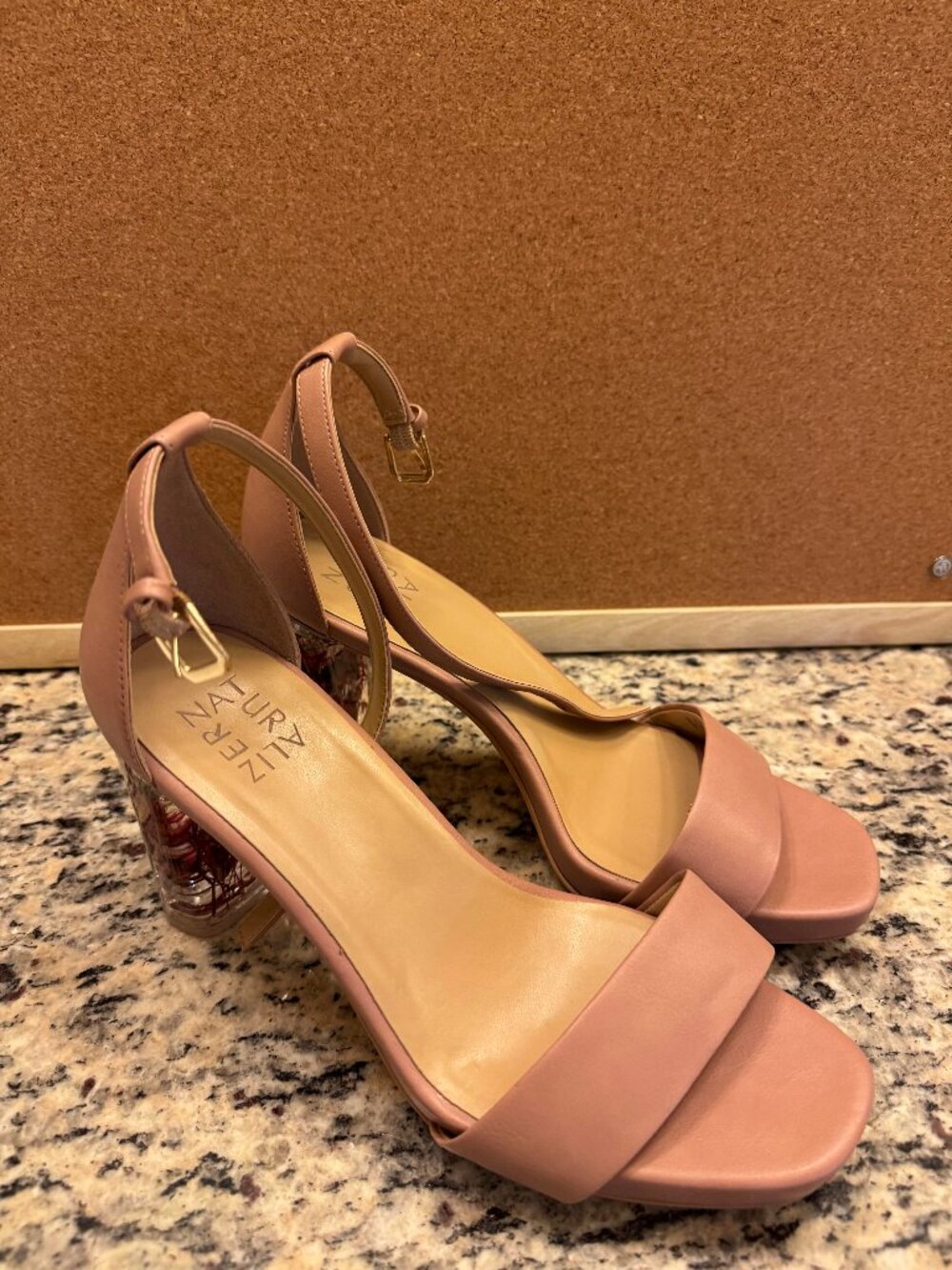 Naturalizer Floral Heel Sandals